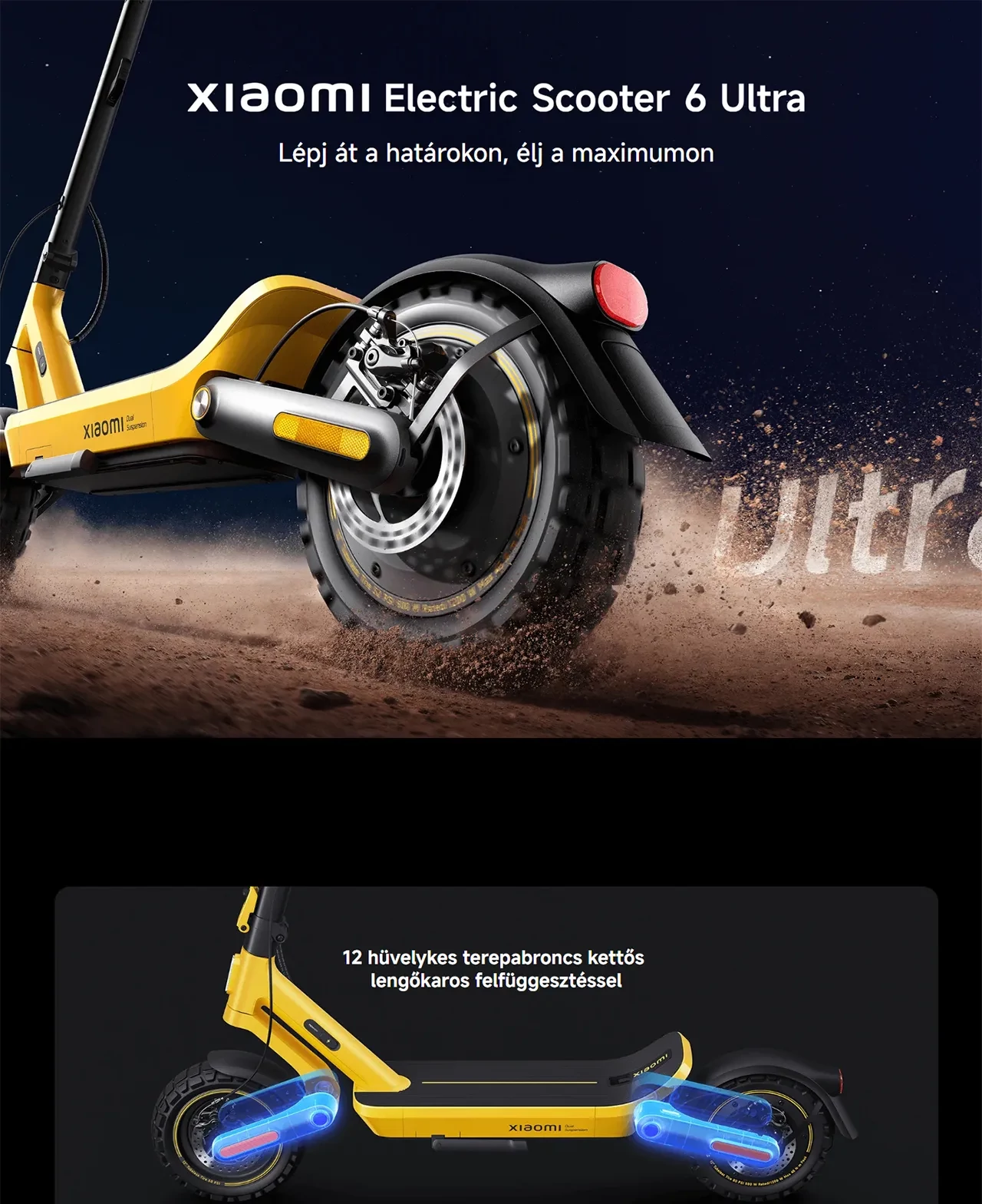 Xiaomi Electric Scooter 6 Ultra elektromos roller