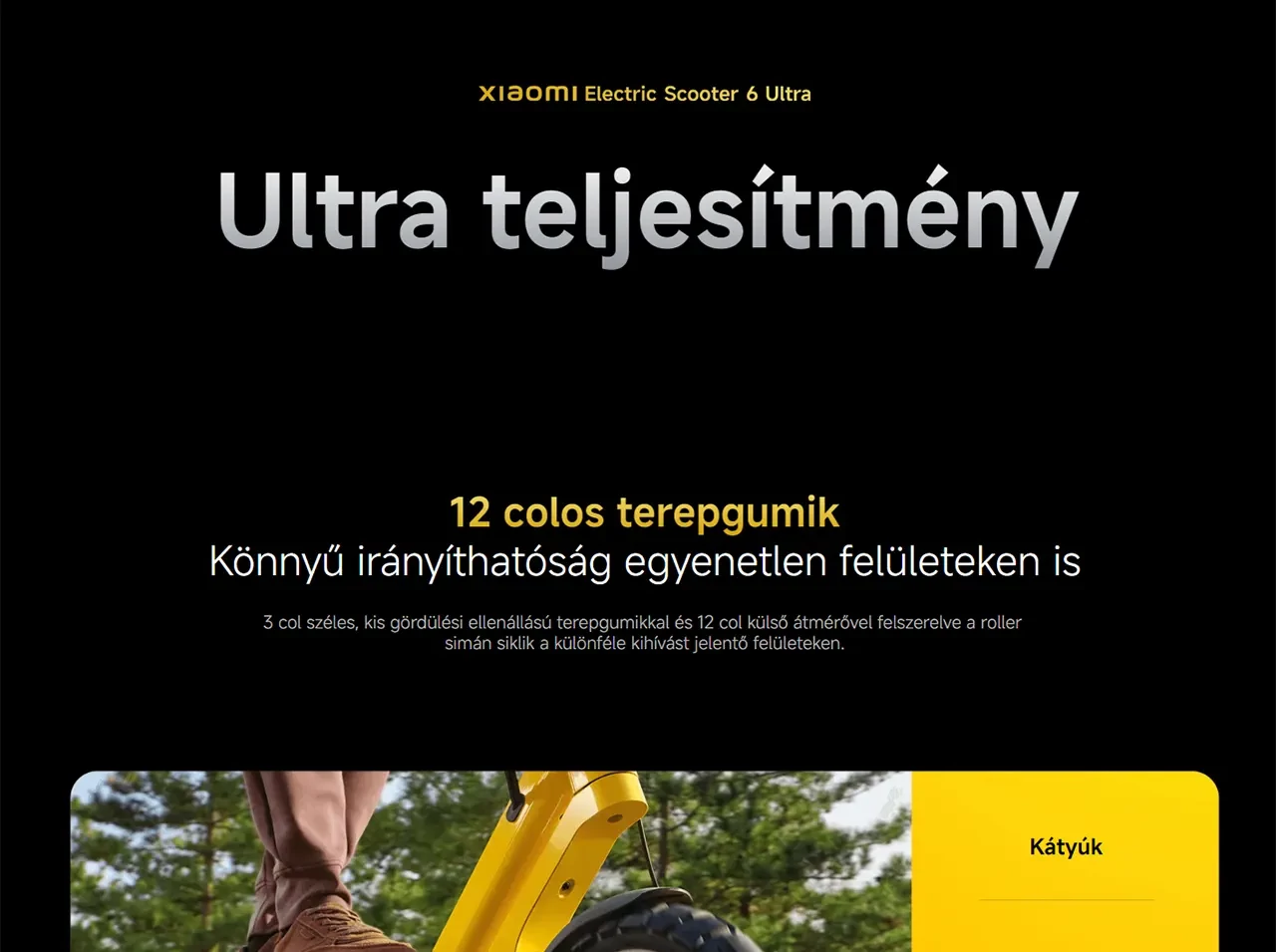 Xiaomi Electric Scooter 6 Ultra elektromos roller