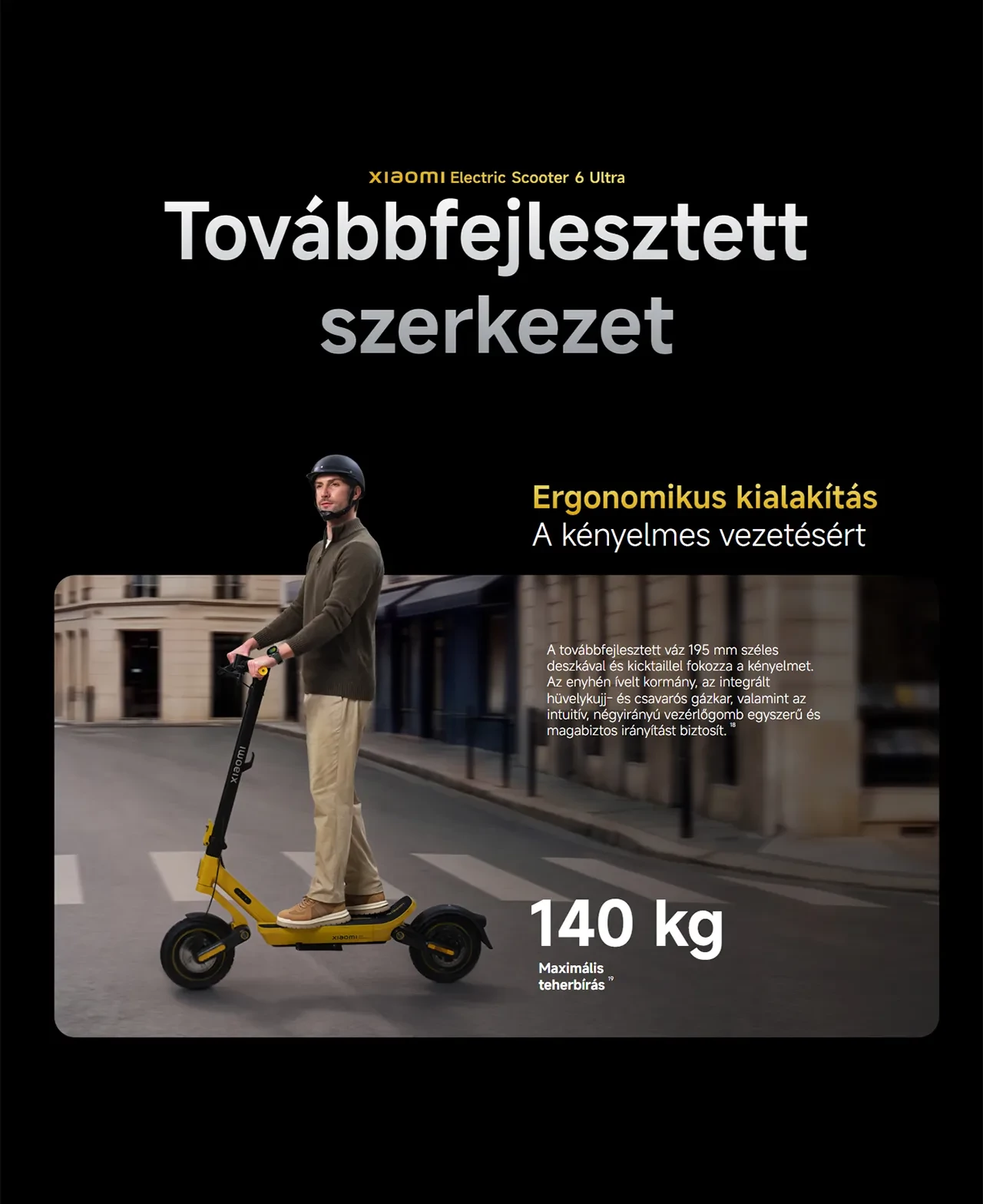 Xiaomi Electric Scooter 6 Ultra elektromos roller