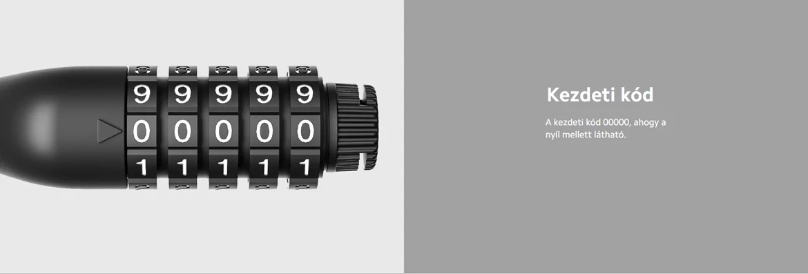 Xiaomi Electric Scooter Cable Lock zár / lakat elektromos rollerhez