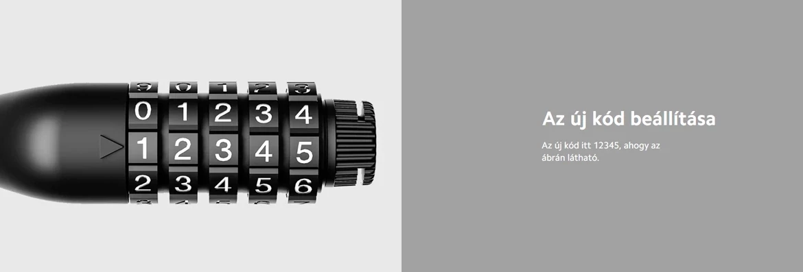 Xiaomi Electric Scooter Cable Lock zár / lakat elektromos rollerhez