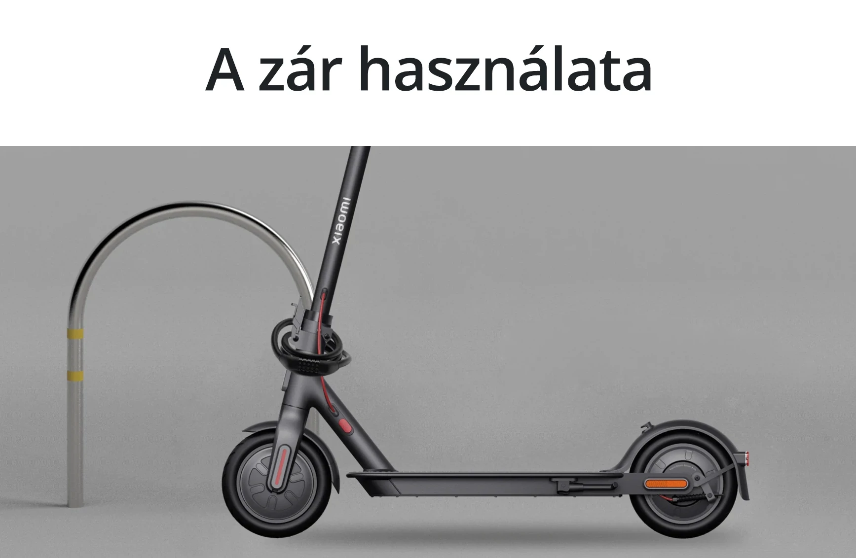 Xiaomi Electric Scooter Cable Lock zár / lakat elektromos rollerhez