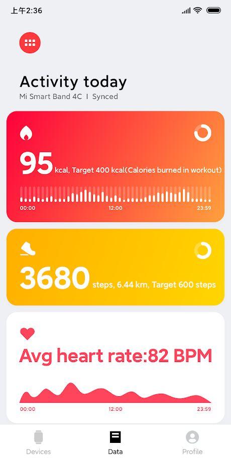Xiaomi Mi Smart Band 4C aktivitásmérő