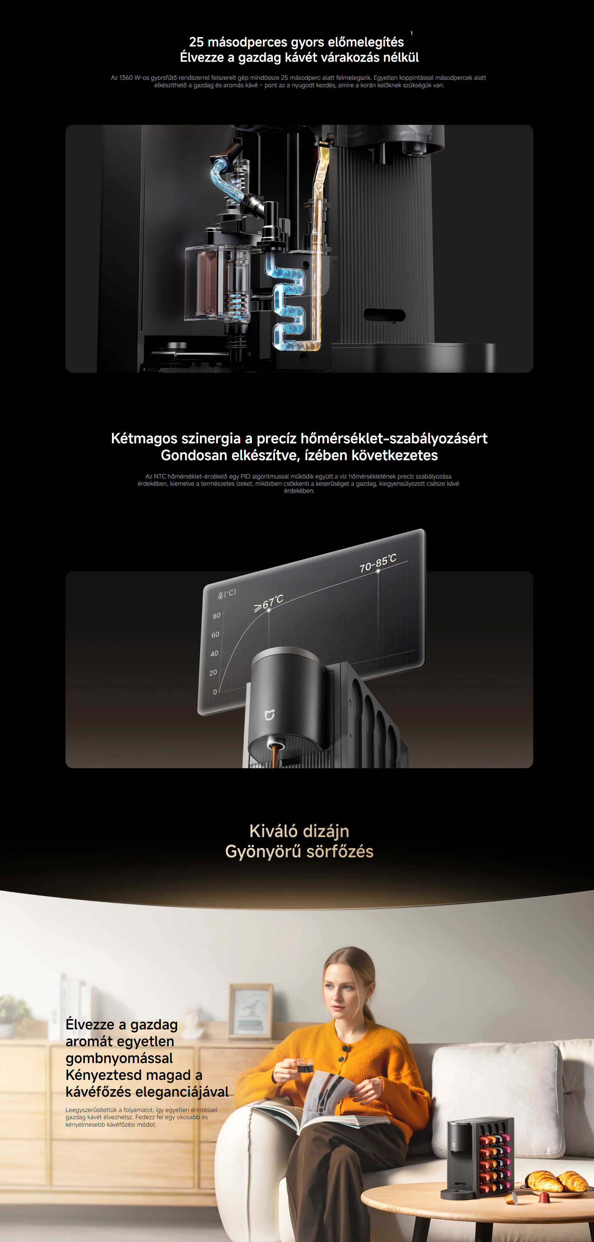 Xiaomi Mijia Capsule Coffee Machine kapszulás kávéfőző