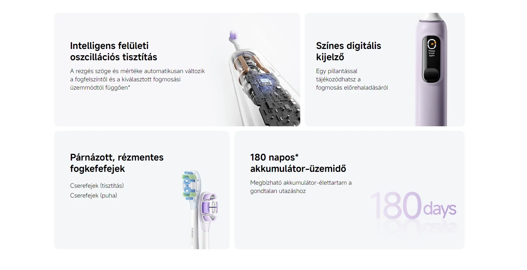 Xiaomi Oscillation Electric Toothbrush Pro okos elektromos fogkefe