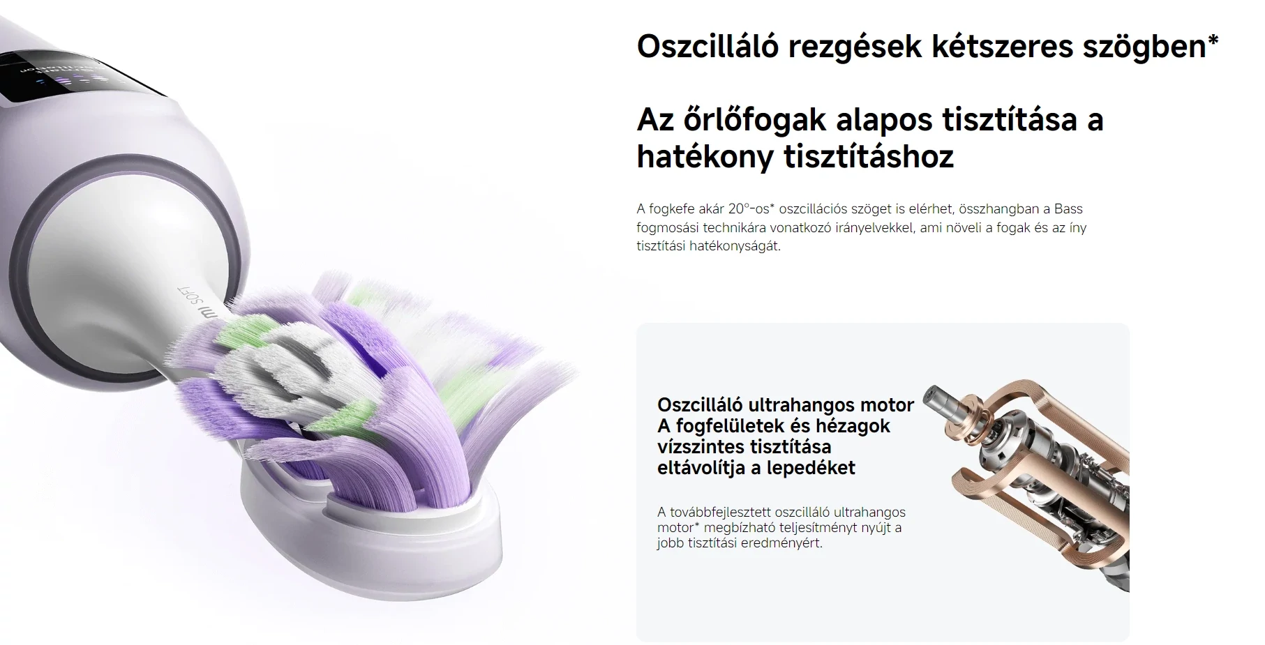 Xiaomi Oscillation Electric Toothbrush Pro okos elektromos fogkefe