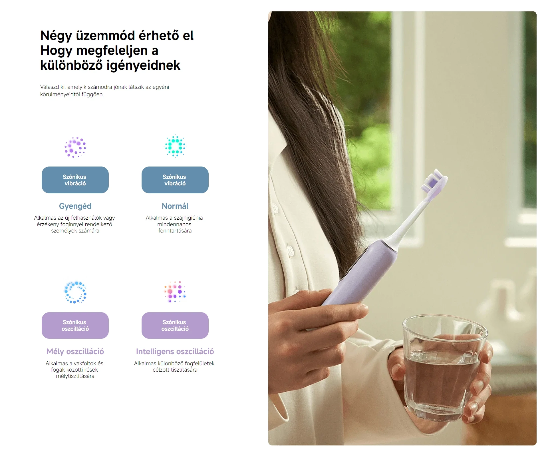 Xiaomi Oscillation Electric Toothbrush Pro okos elektromos fogkefe