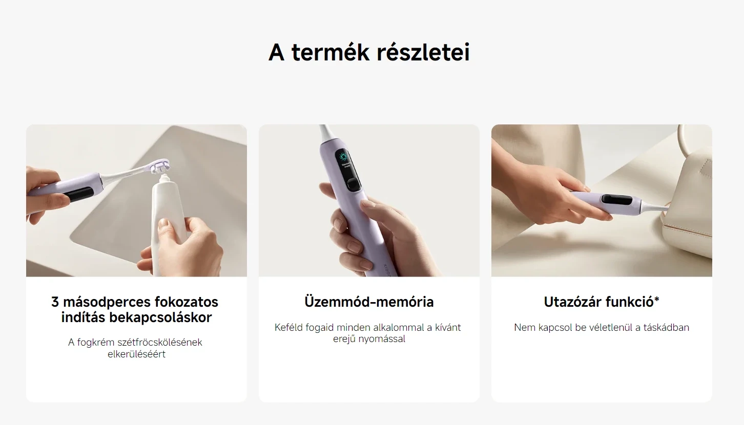Xiaomi Oscillation Electric Toothbrush Pro okos elektromos fogkefe