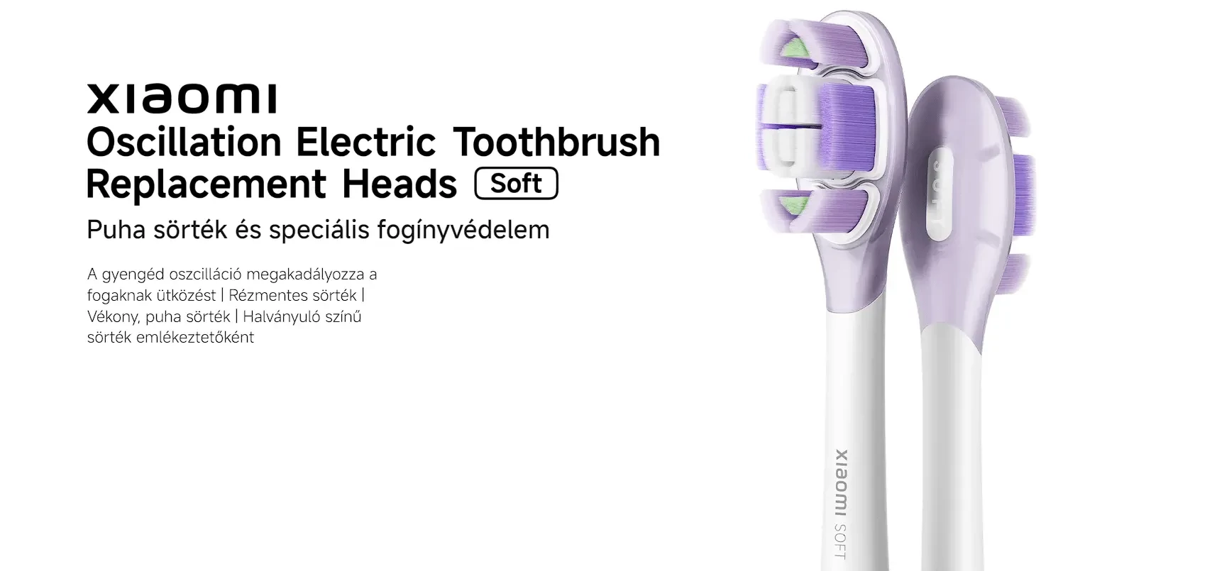 Xiaomi Oscillation Electric Toothbrush Replacement Heads (Soft) fogkefe pótfejek
