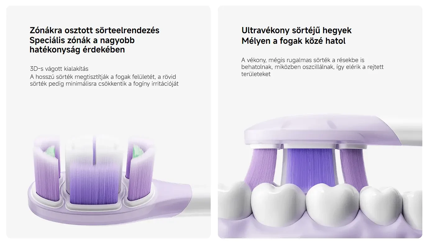 Xiaomi Oscillation Electric Toothbrush Replacement Heads (Soft) fogkefe pótfejek