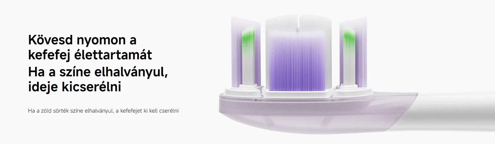 Xiaomi Oscillation Electric Toothbrush Replacement Heads (Soft) fogkefe pótfejek