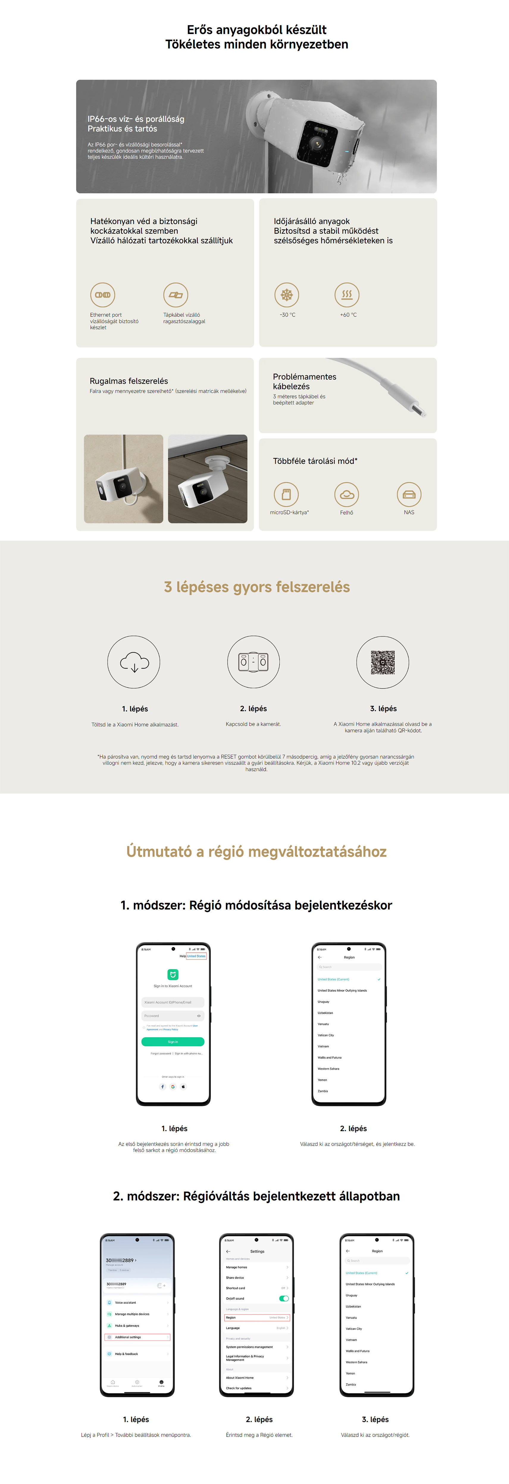 Xiaomi Outdoor Camera CW100 Dual okos kültéri WiFi biztonsági kamera
