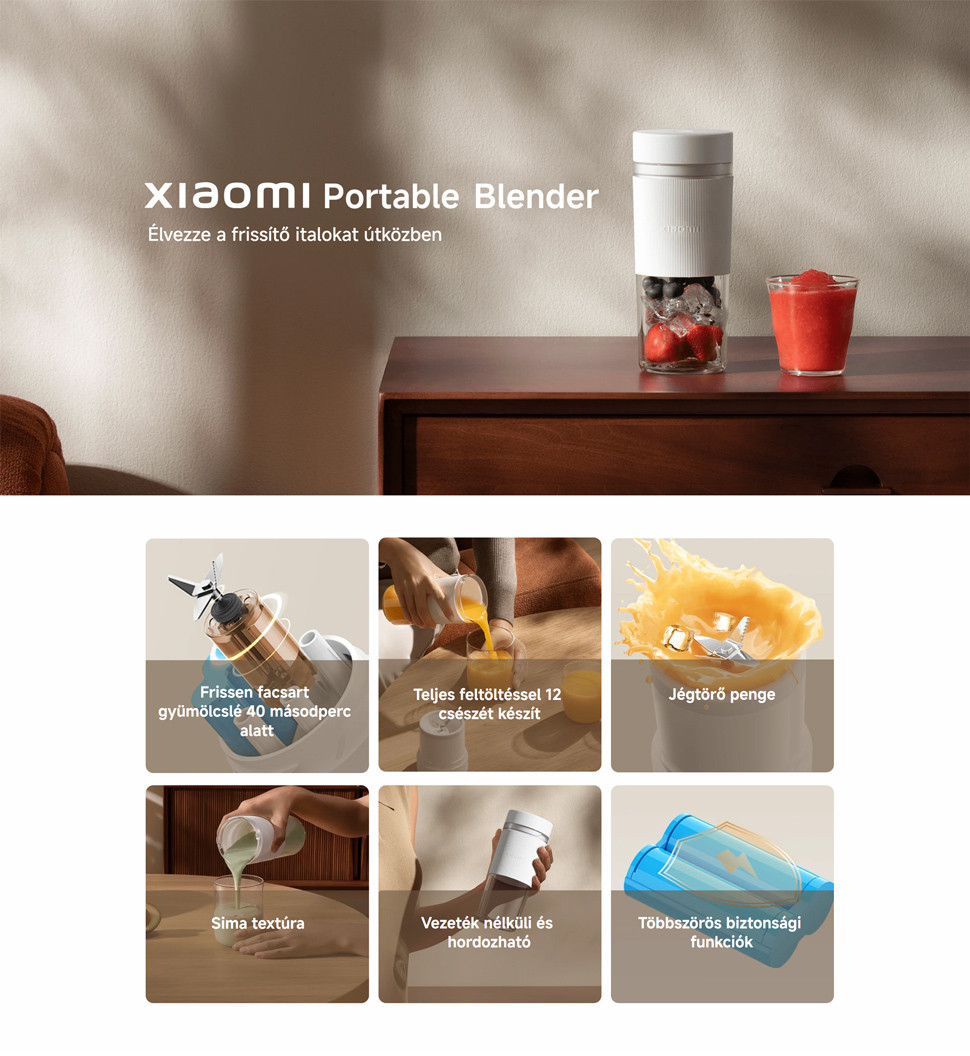 Xiaomi Portable Blender hordozható turmixgép