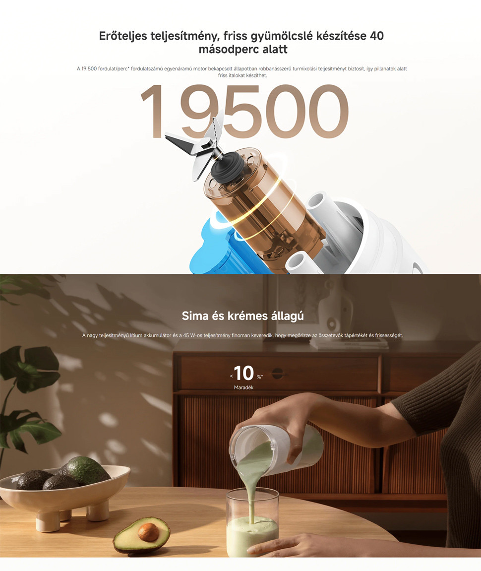 Xiaomi Portable Blender hordozható turmixgép