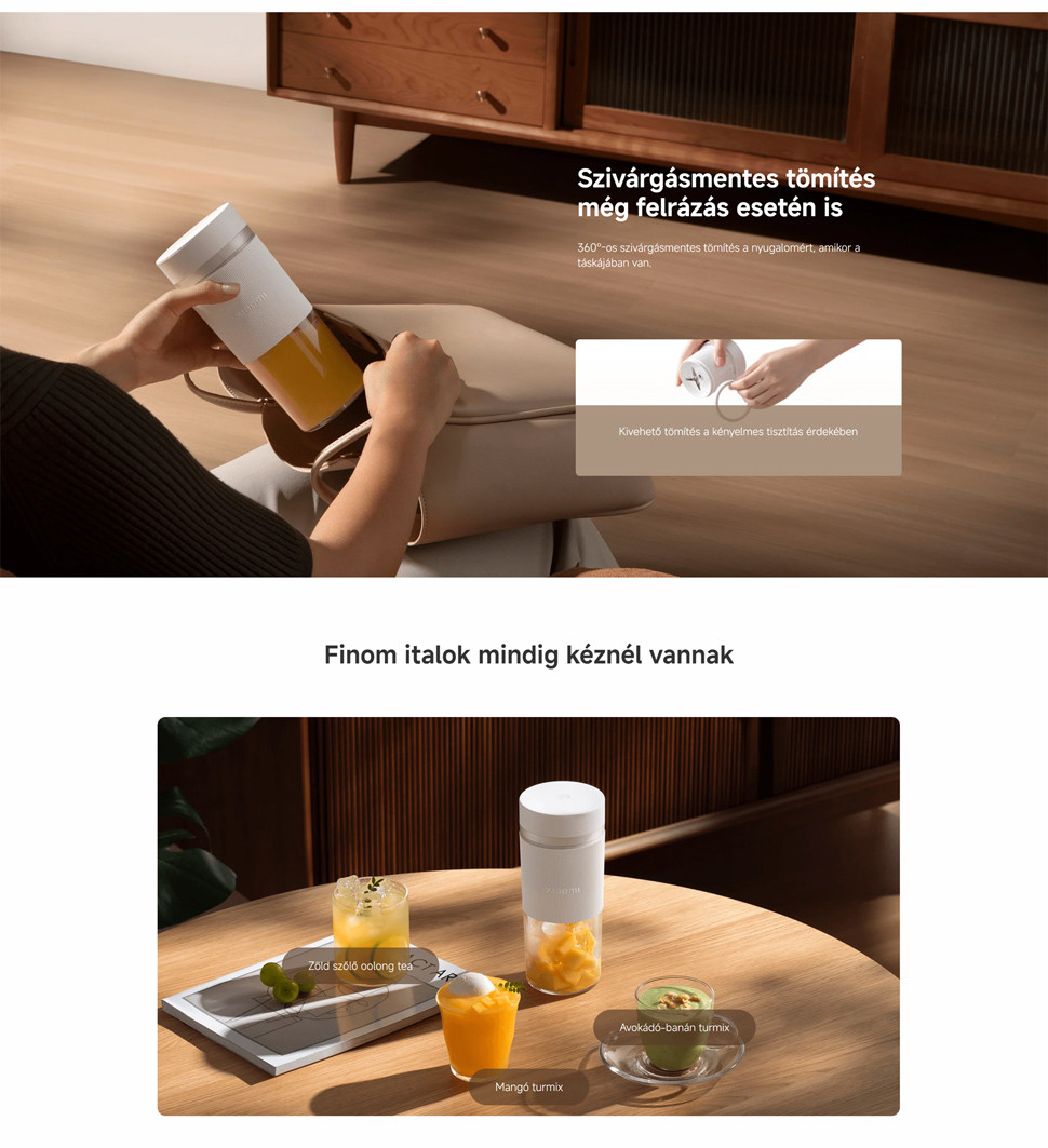 Xiaomi Portable Blender hordozható turmixgép