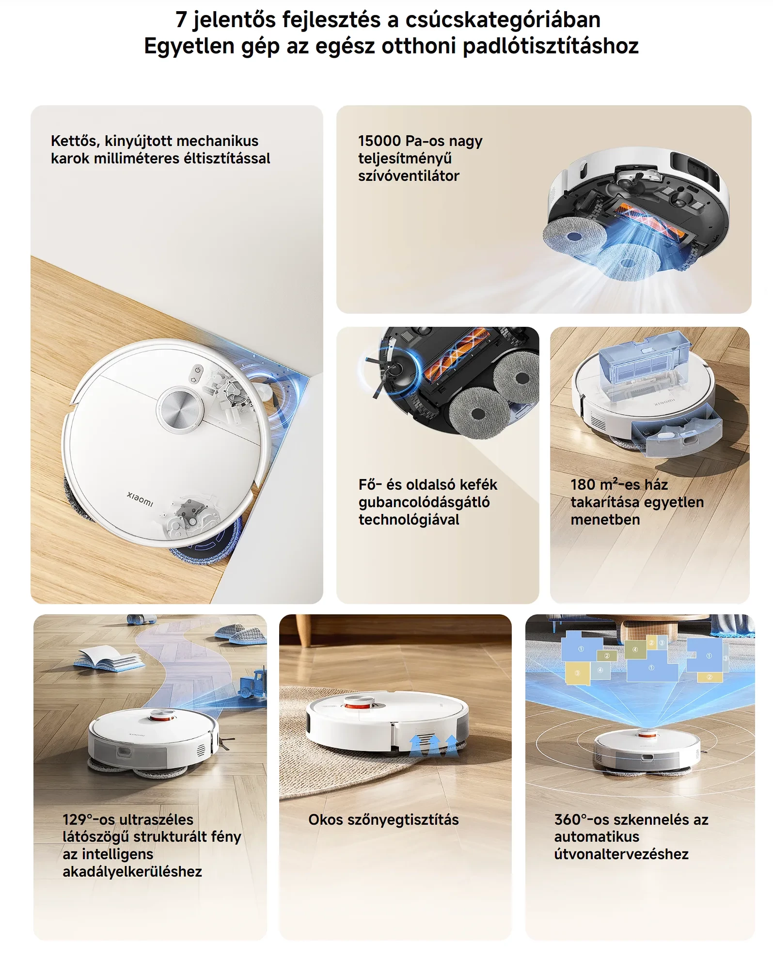 Xiaomi Robot Vacuum S40 Pro okos robotporszívó