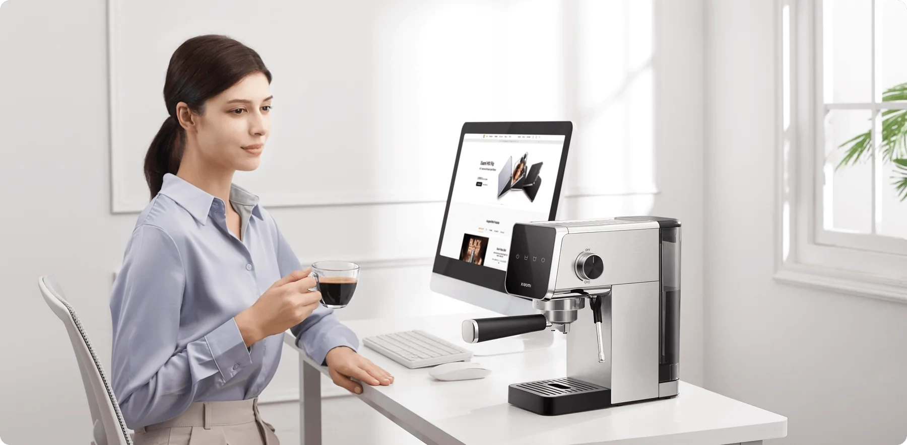 Xiaomi Semi-automatic Espresso Machine félautomata kávéfőző