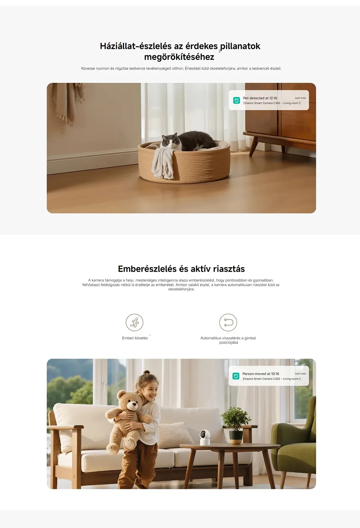 Xiaomi Smart Camera C302 WiFi biztonsági kamera