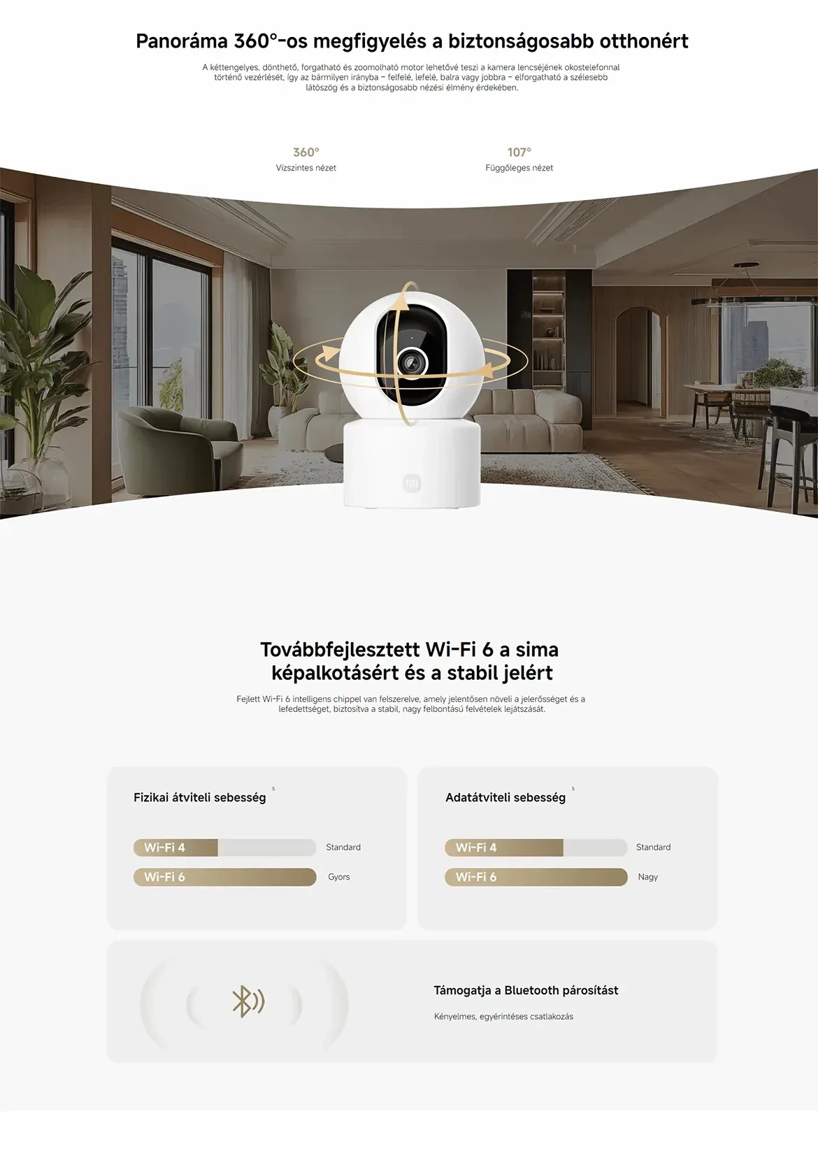Xiaomi Smart Camera C302 WiFi biztonsági kamera