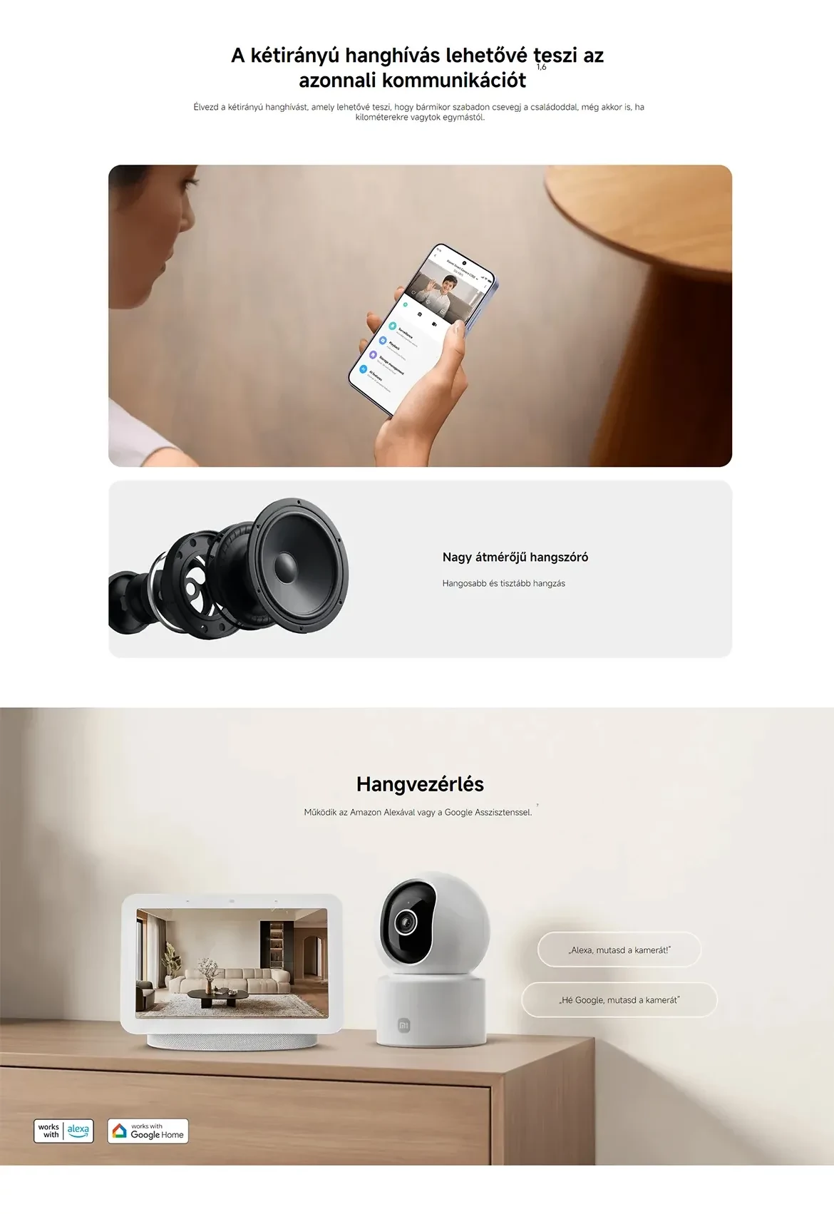 Xiaomi Smart Camera C302 WiFi biztonsági kamera