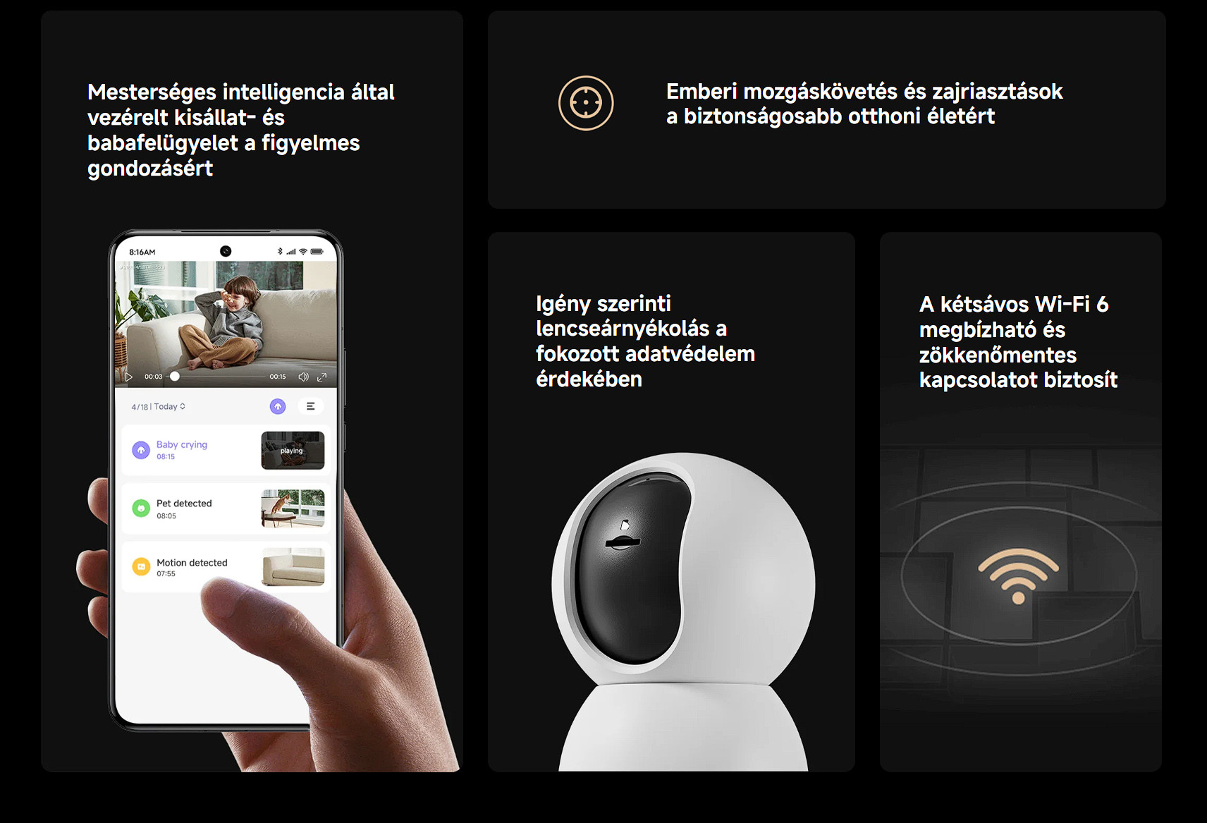 Xiaomi Smart Camera C701 WiFi biztonsági kamera