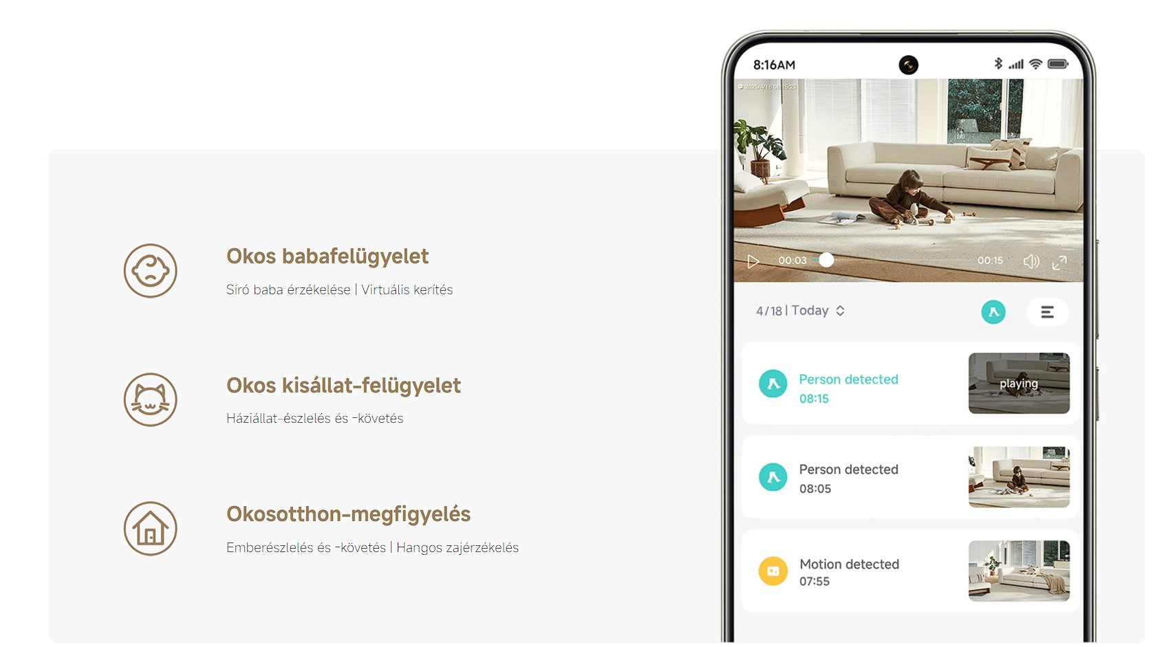 Xiaomi Smart Camera C701 WiFi biztonsági kamera