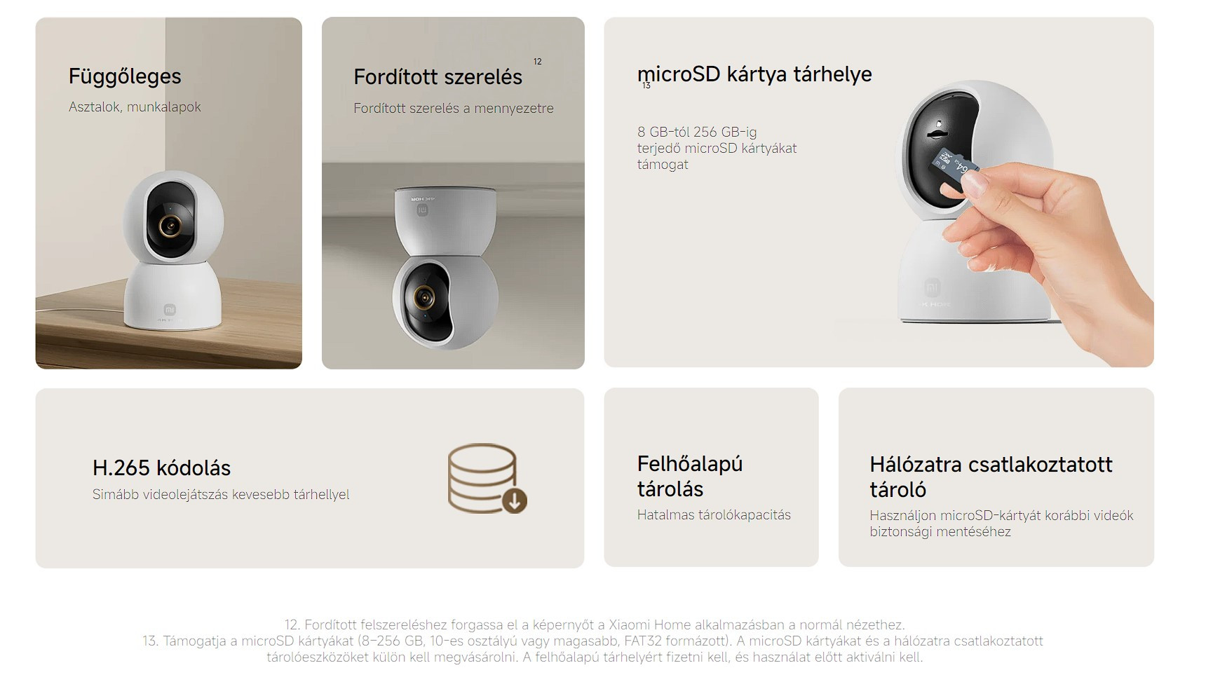 Xiaomi Smart Camera C701 WiFi biztonsági kamera