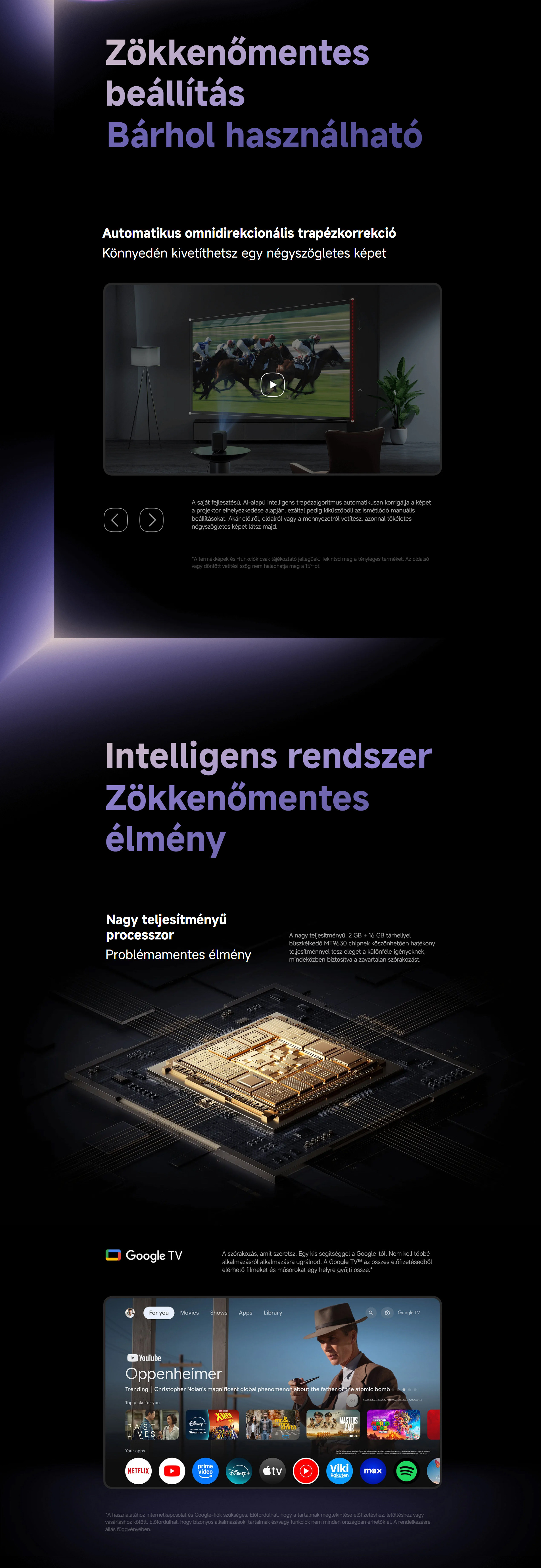 Xiaomi Smart Projector L1 Pro okos projektor