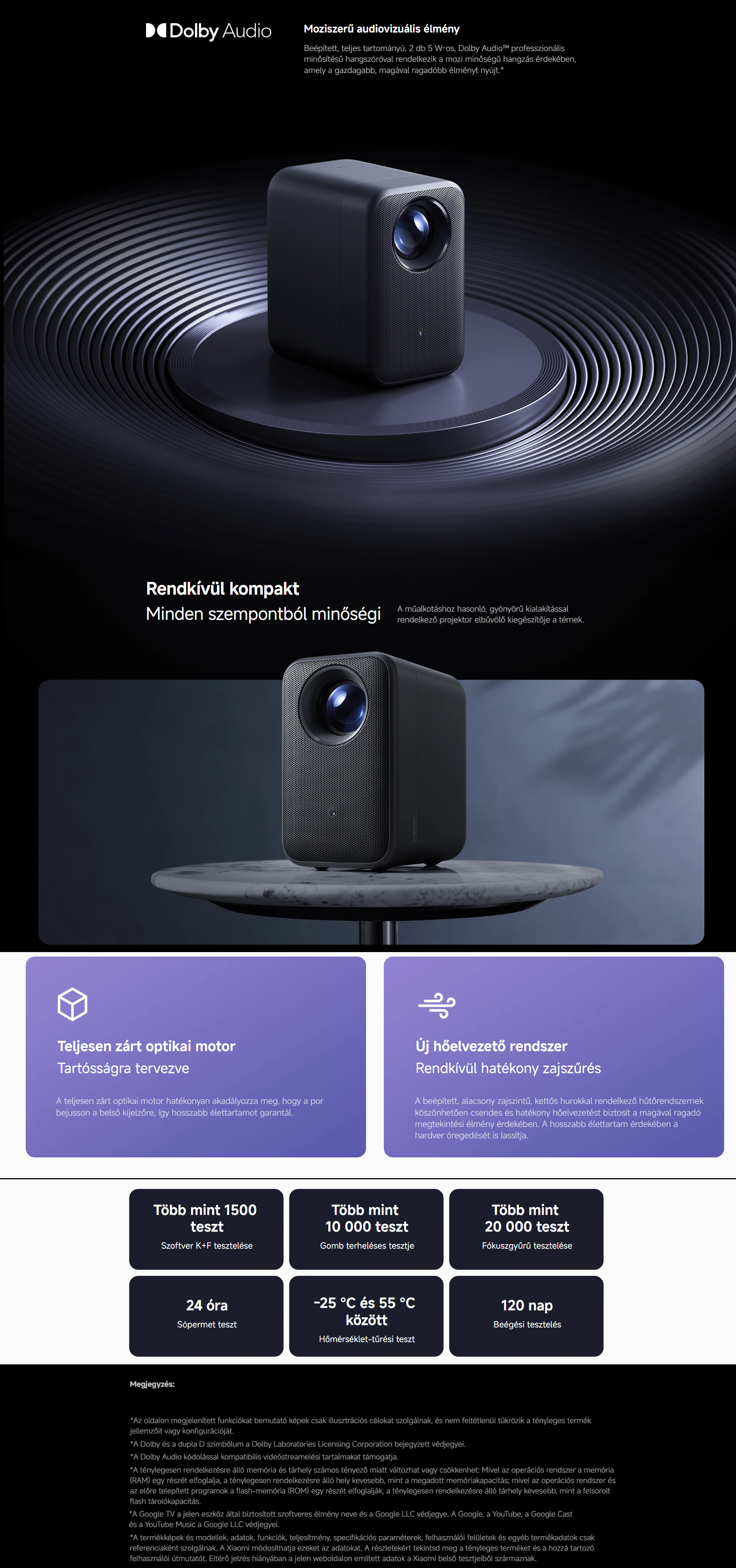 Xiaomi Smart Projector L1 Pro okos projektor