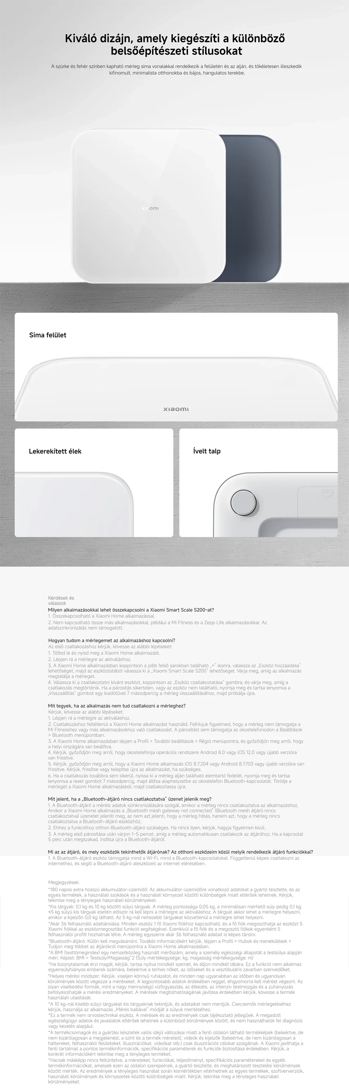 Xiaomi Smart Scale S200 okosmérleg