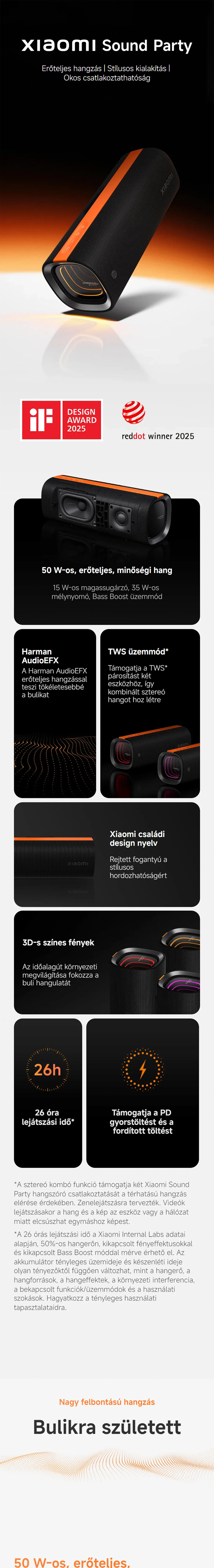 Xiaomi Sound Party Bluetooth hangszóró 50W