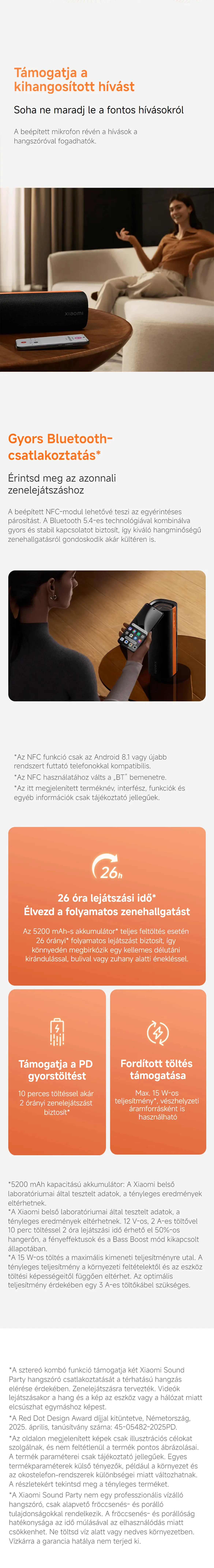 Xiaomi Sound Party Bluetooth hangszóró 50W