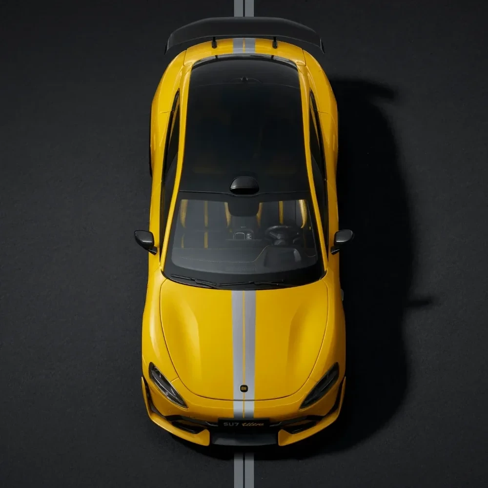 Xiaomi SU7 Ultra 1/18 Die-cast Model Car Lightning Yellow / BHR08KQGL